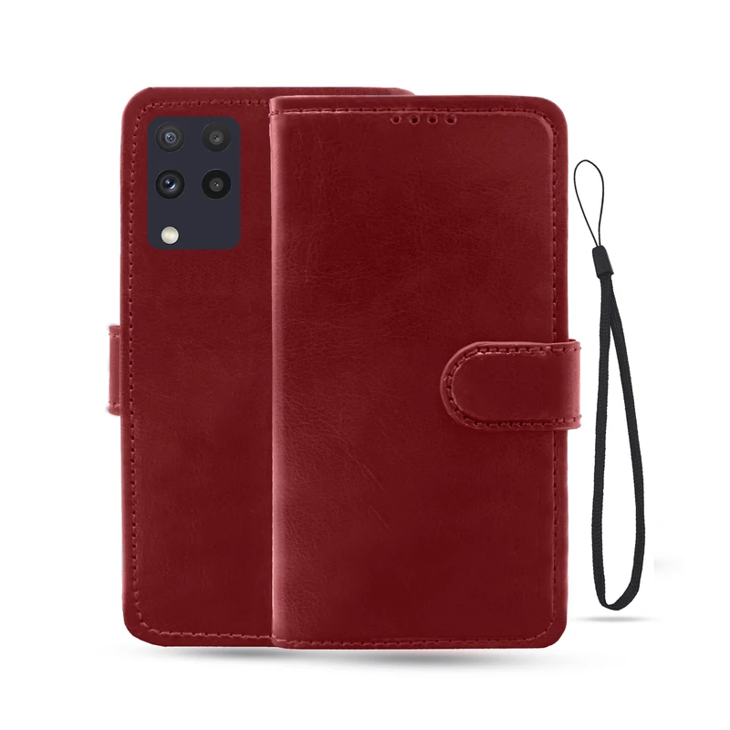 کیف کلاسوری لئون مدل kiiif_1 مناسب برای گوشی موبایل سامسونگ Galaxy M32 4g به همراه بند آویز