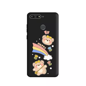 کاور طرح خرس رنگین کمان کد m3968 مناسب برای گوشی موبایل هوآوی Y6 Prime 2018