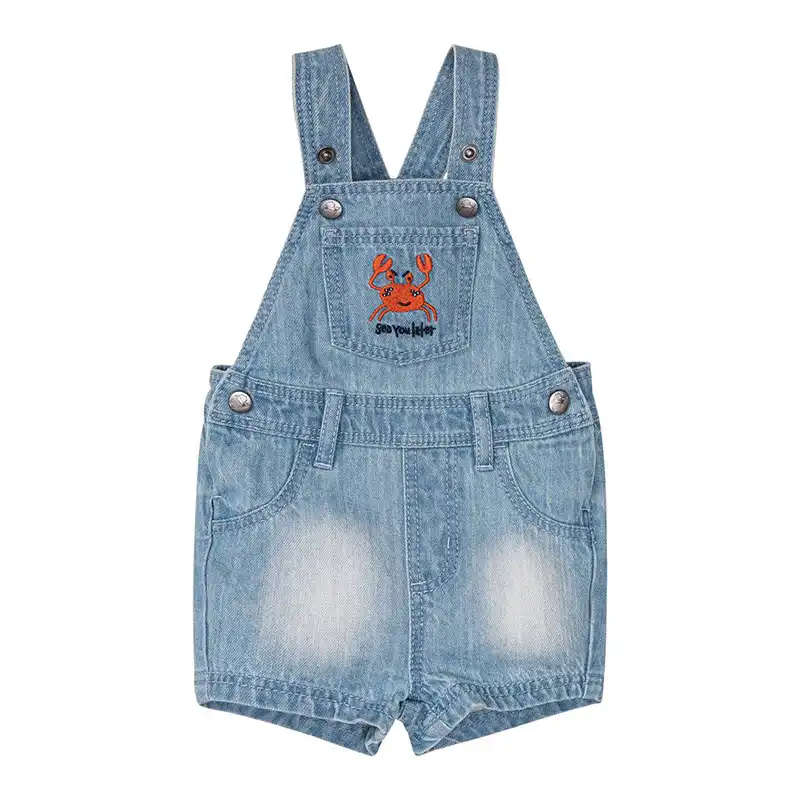 سرهمی جین نوزادی لوپیلو مدل خرچنگی AT300