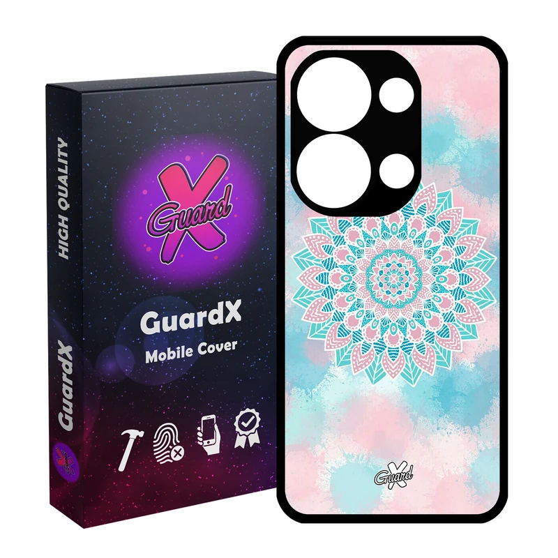 کاور گارد ایکس طرح ماندالا مدل Glass10065 مناسب برای گوشی موبایل شیائومی Redmi Note 13 Pro 4G / Poco M6 Pro 4G
