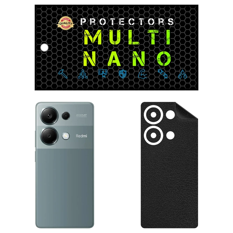 برچسب پوششی مولتی نانو طرح چرم مدل X-F1L مناسب برای گوشی موبایل شیائومی Redmi Note 13 Pro 4G