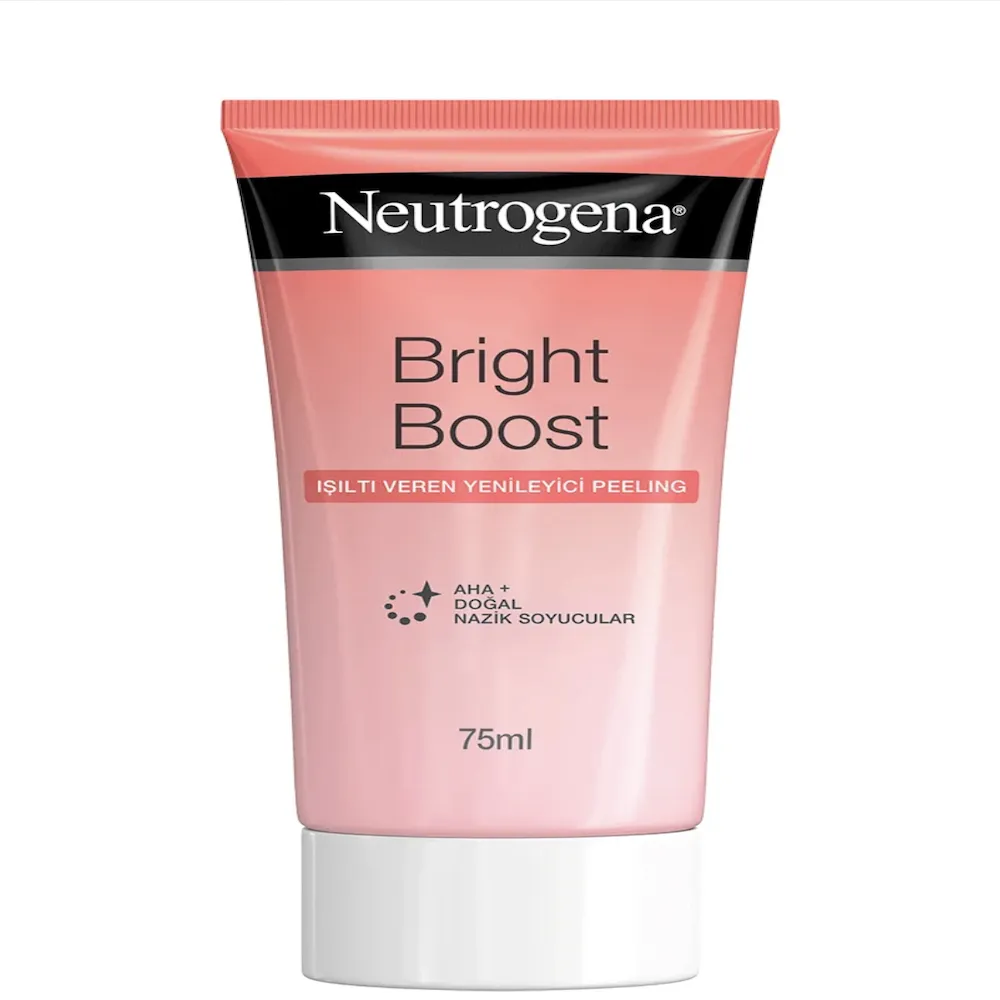 کرم لایه بردار و شاداب کننده صورت نوتروژینا مدل Bright boost حجم 75 میلی لیتر
