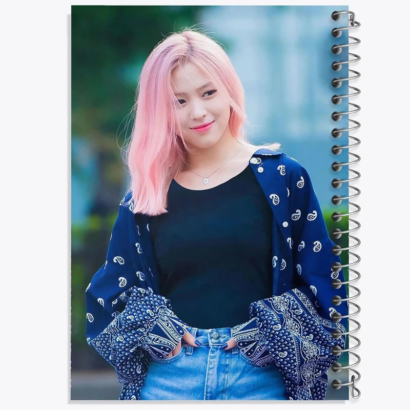 دفتر نقاشی 50 برگ خندالو مدل ریوجین گروه ایتزی ITZY کد 20180