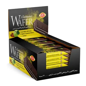 ویفر رامینا نادی با کرم طعم سیب و دارچین بسته 24 عددی