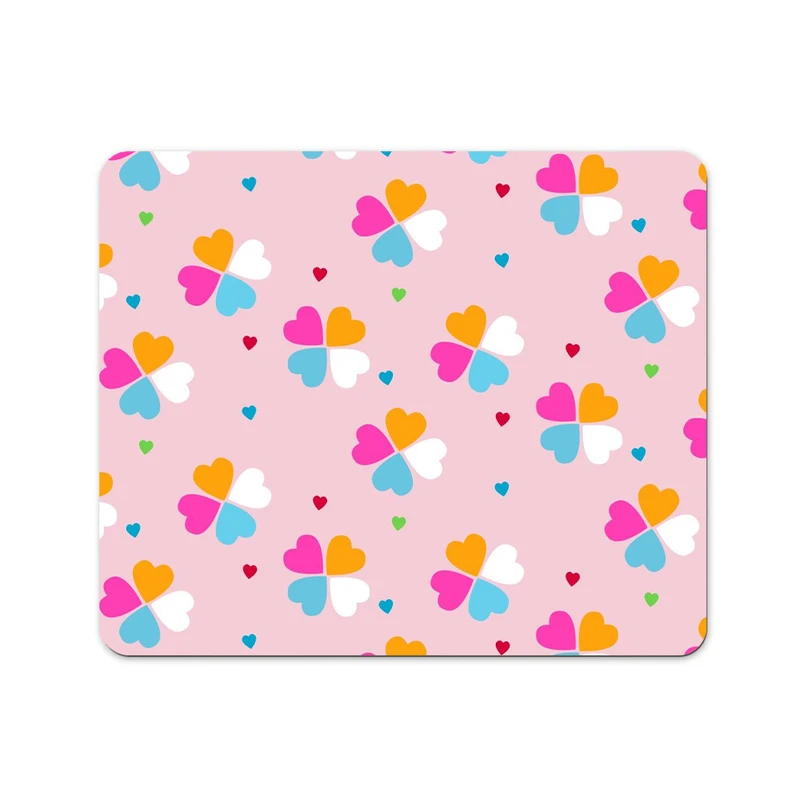 ماوس پد پاد آفرین طرح قلب های رنگی کد 720 سایز 19*24 سانتی متر