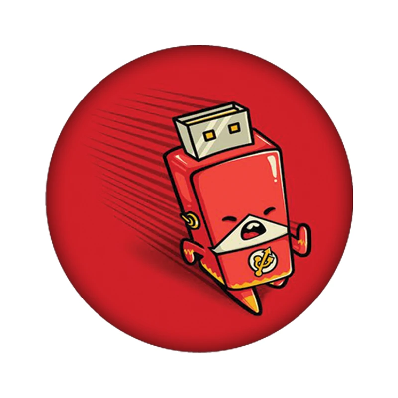 استیکر لپ تاپ طرح فلش کد 3948