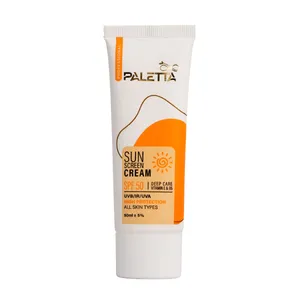 کرم ضد آفتاب بدون رنگ پالتا +SPF 50 مدل High protection ‌محافظ UVA،UVB مناسب انواع پوست حجم 50 میلی‌لیتر
