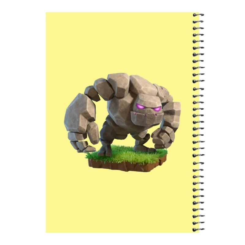 دفتر مشق 80 برگ اس جی مدل کلش رویال کد 14