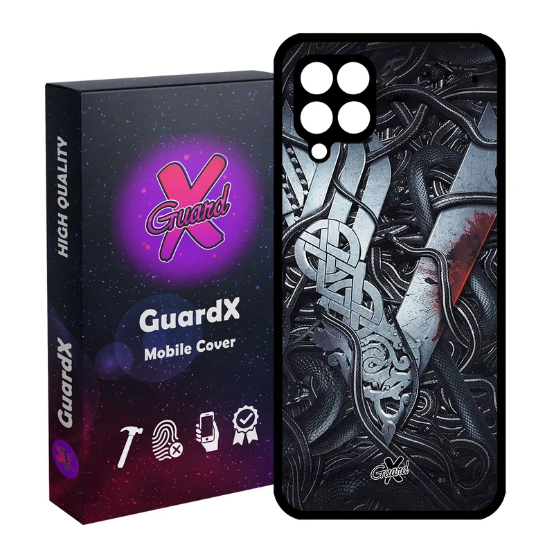 کاور گارد ایکس طرح Vikings مدل Glass10221 مناسب برای گوشی موبایل سامسونگ Galaxy A12
