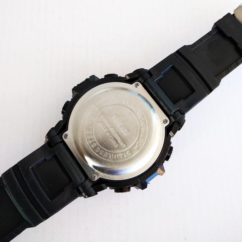 ساعت مچی دیجیتال پسرانه مدل اسپرت مقاوم در برابر آب ضدضربه چراغ دید در شب کدWAL12