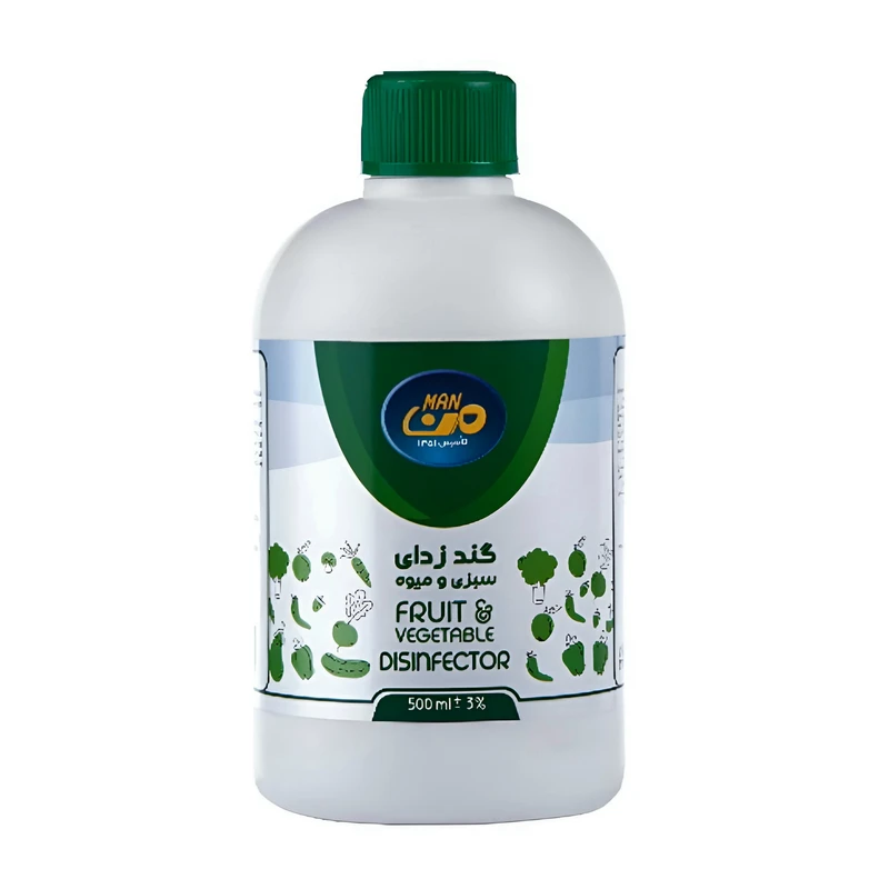 مایع گند زدایی میوه و سبزیجات من مدل Fb حجم 500 میلی لیتر