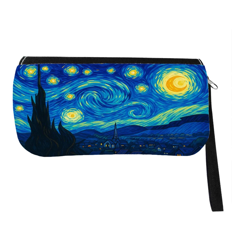 جامدادی پاد آفرین مدل فانتزی طرح ونگوگ شب پر ستاره کد p395