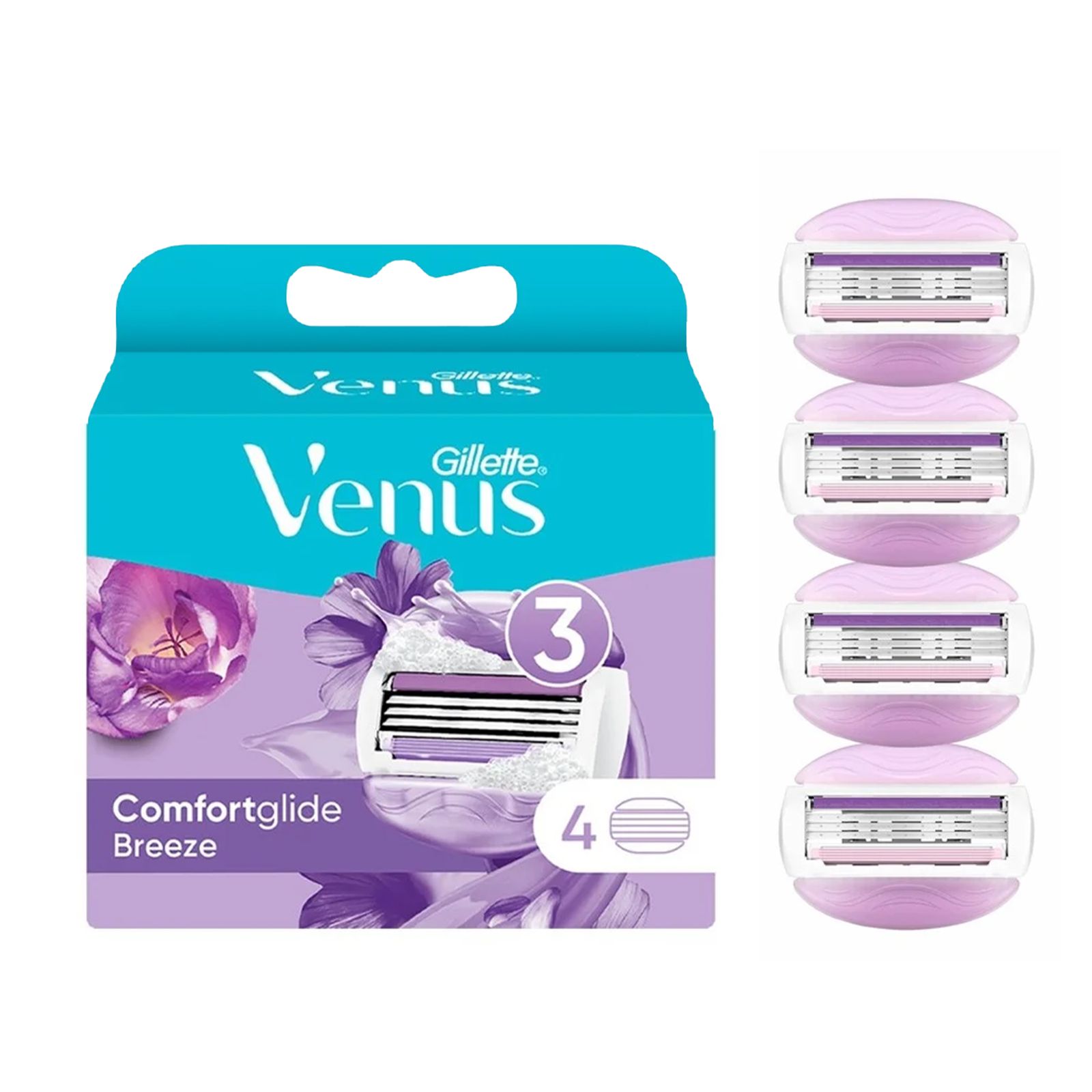 تیغ یدک ژیلت مدل Venus Comfortglide بسته ‏4 عددی -  - 4