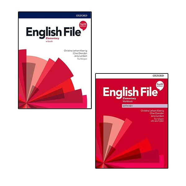 کتاب English File Elementary Fourth Edition اثر جمعی از نویسندگان انتشارات آکسفورد 2 جلدی