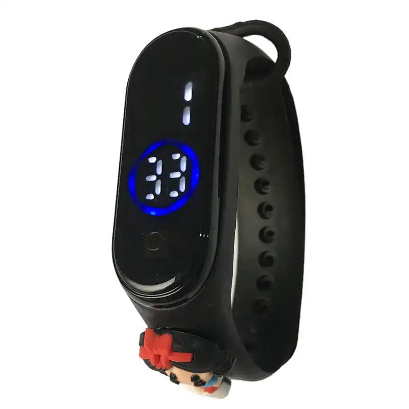 ساعت مچی دیجیتال مدل ضدآب لمسی طرح سفید برفی کیوت کد W S 77