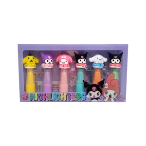 ماژیک علامت گذار مدل كرومی  و دوستان بسته 6 عددی