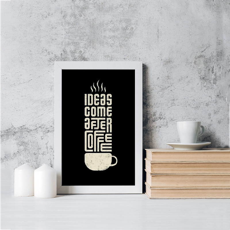 تابلو خندالو مدل قهوه (Coffee) کد F4085