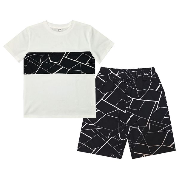 ست تی‌شرت آستین کوتاه و شلوارک پسرانه شین مدل SEP-LYCRA001