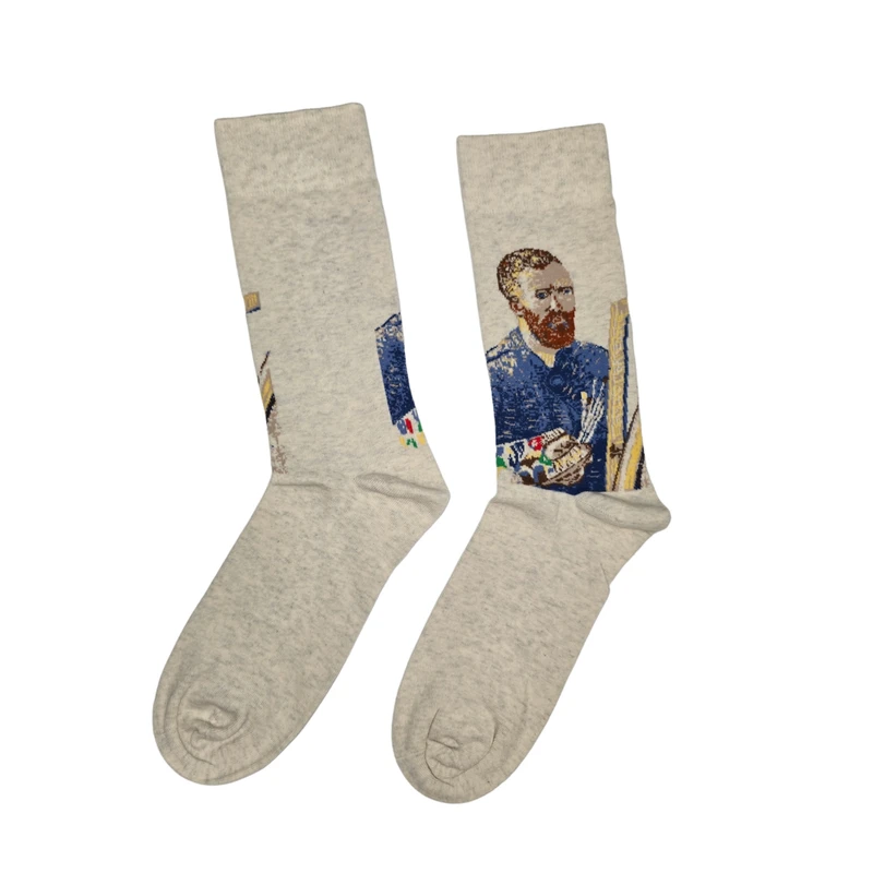 جوراب ساق بلند مردانه جوراب اکمن ترک مدل ونگوگ کد 104