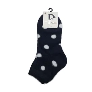 جوراب ساق کوتاه زنانه مدل موهر پاموک کد NZM2 خال خالی