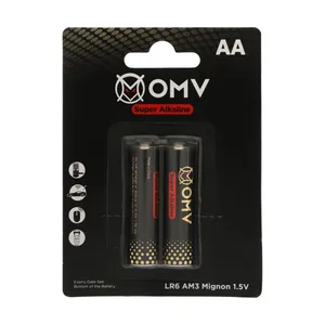 OMV LR6 Super Alkaline AA Battery Pack Of 2