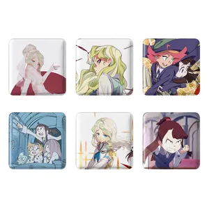 مگنت خندالو طرح انیمه جادوگران کوچک Little Witch Academia کد 1410A مجموعه 6 عددی