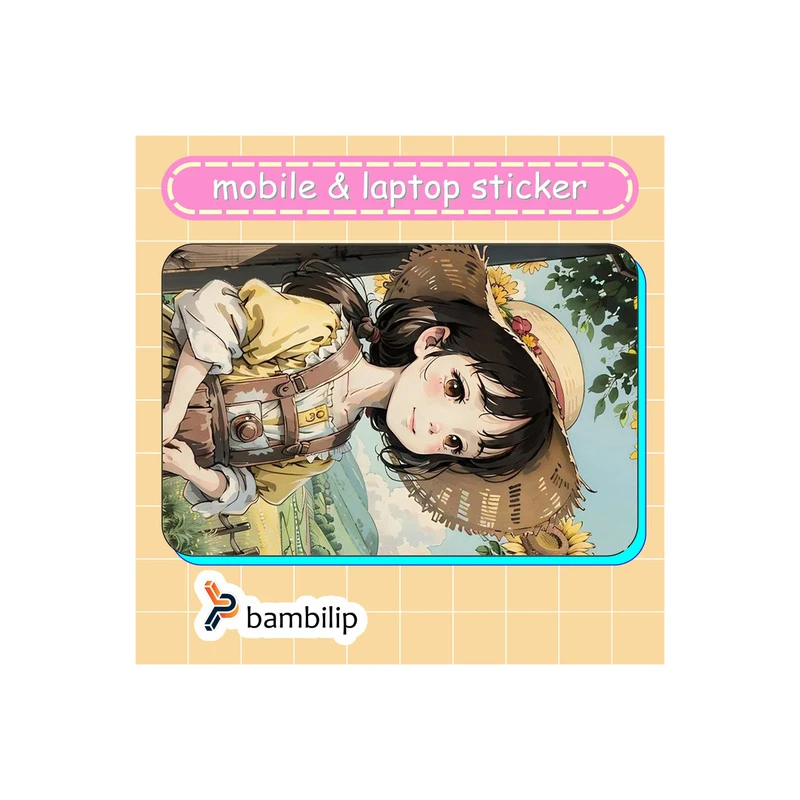 استیکر بامبیلیپ مدل کارت عابر طرح دختر آفتاب گردون کد 4639242