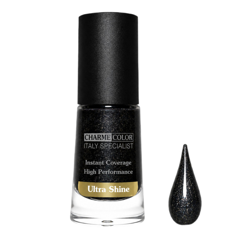 لاک صدفی ناخن چارم کالر مدل Ultra Shine شماره 116 رنگ مشکی