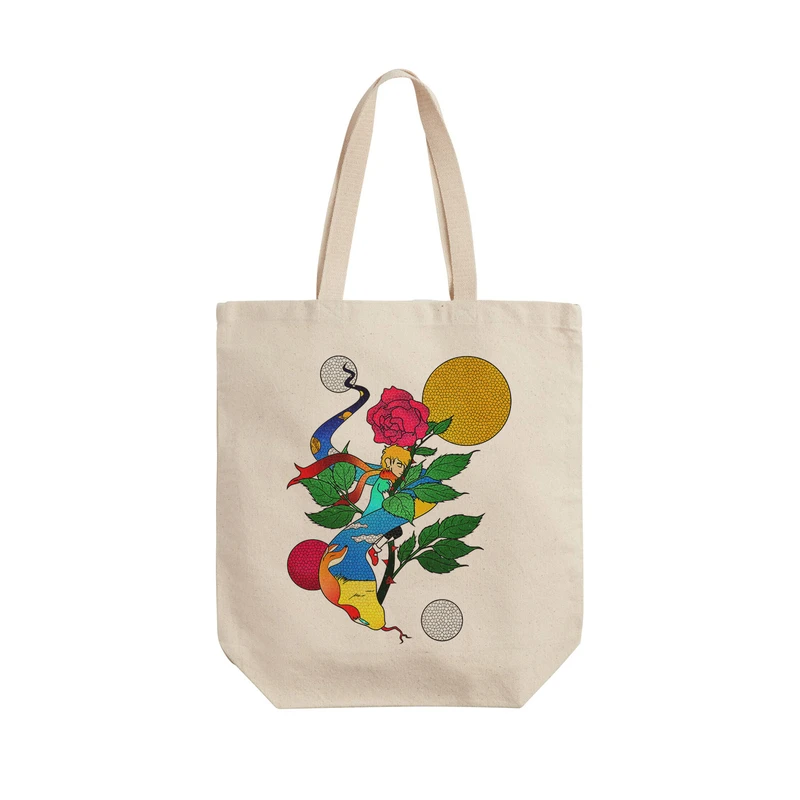 ساک خرید ترمه طراحان ایده مدل شازده کوچولو و مار کد cfp2038 - L