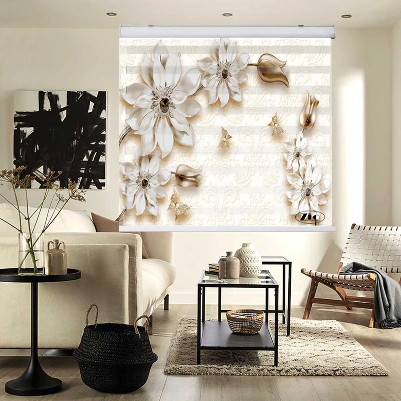 پرده زبرا زیو کد 3D1365 سایز 150x200 سانتی متر