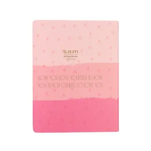 دفتر کلاسوری 100 برگ سم طرح قلب