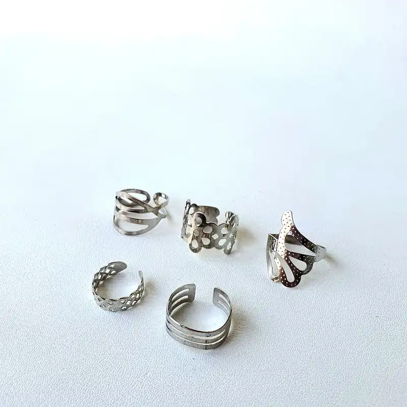 انگشتر زنانه کد Mhr-274 مجموعه 5 عددی