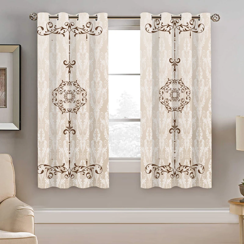 پرده نیروانا طرح سنتی مدل هازان کد 8950 سایز 140×200 سانتی متر