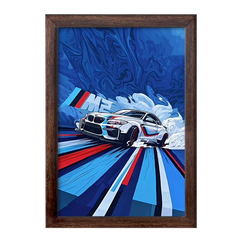 تابلو خندالو طرح ماشین مسابقه ای کد F4956