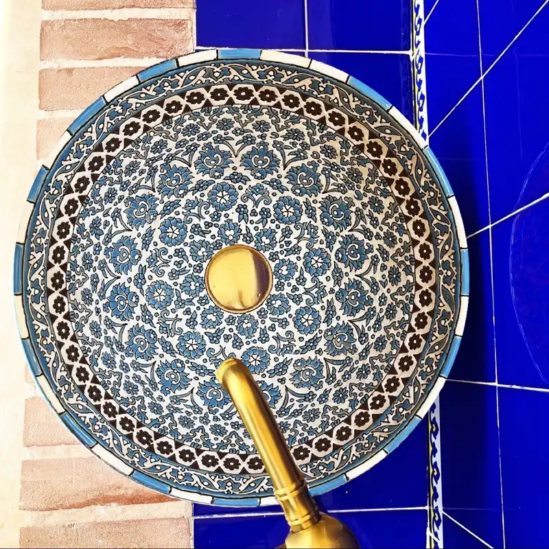 کاسه روشویی مدل سنتی فیروزه