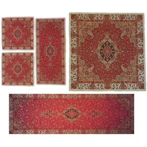 ست 5 تکه رومیزی ترمه کد T223RA62SET4