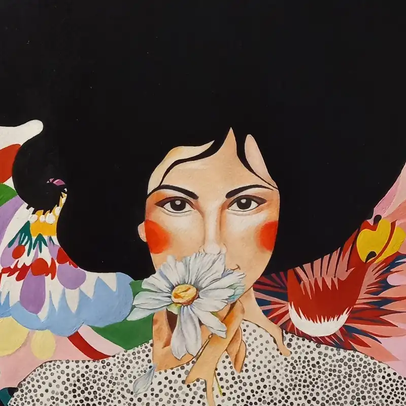 نقاشی اکرلیک مدل بهار شکوفا کد M23