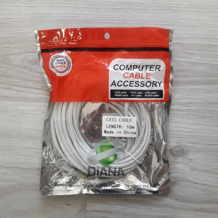 کابل شبکه Cat5 دیانا مدل X-PLUS طول 10 متر