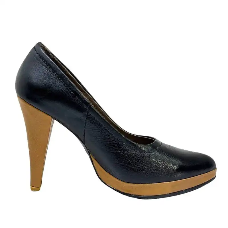 کفش زنانه سرزمین چرم کد 141255 رنگ مشکی