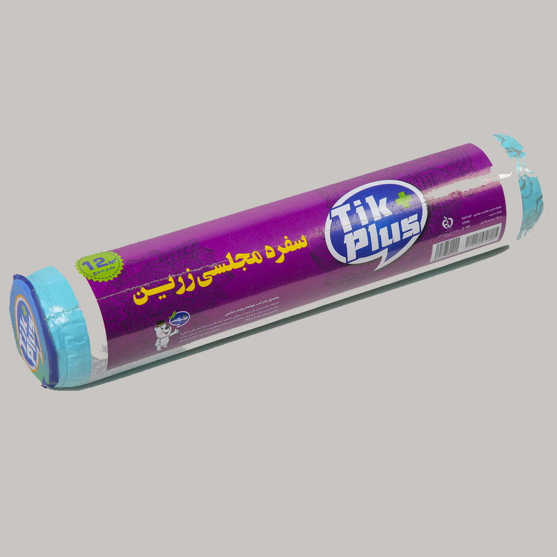سفره یکبار مصرف تیک پلاس طرح زرین رول 12 متری