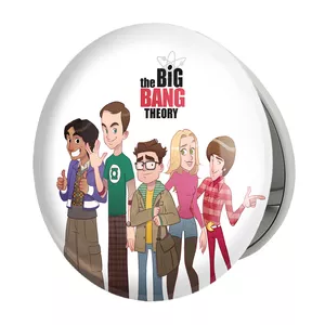 آینه جیبی خندالو طرح سریال تئوری بیگ بنگ The Big Bang Theory مدل تاشو کد 13301 