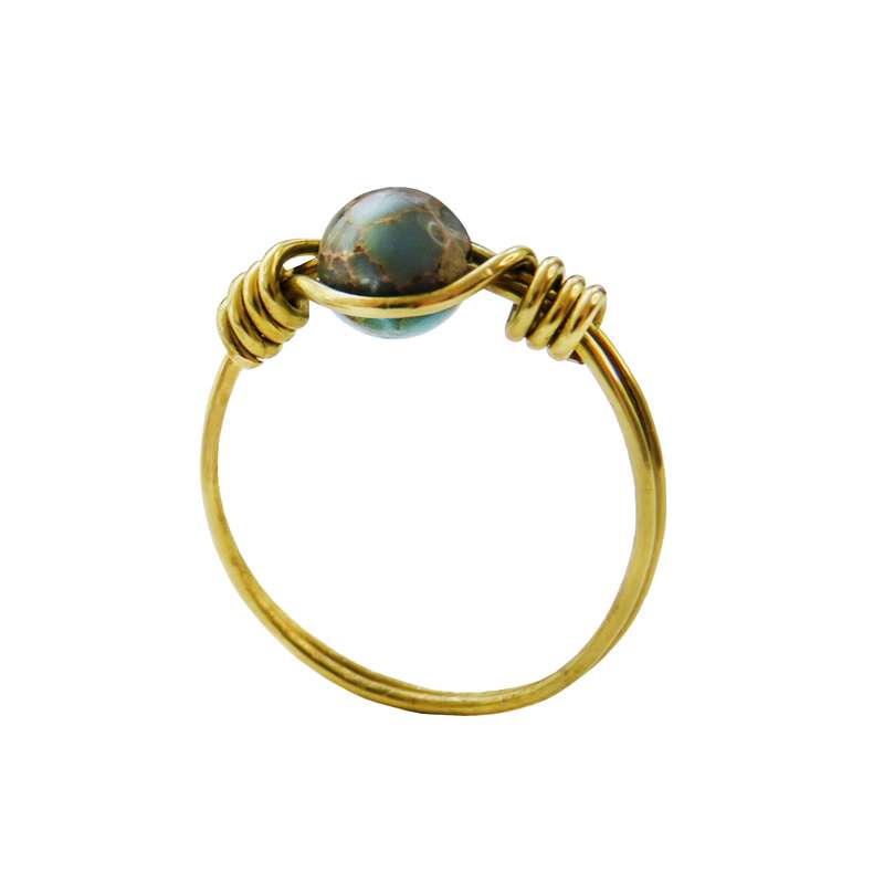 انگشتر زنانه مدل سنگ فیروزه