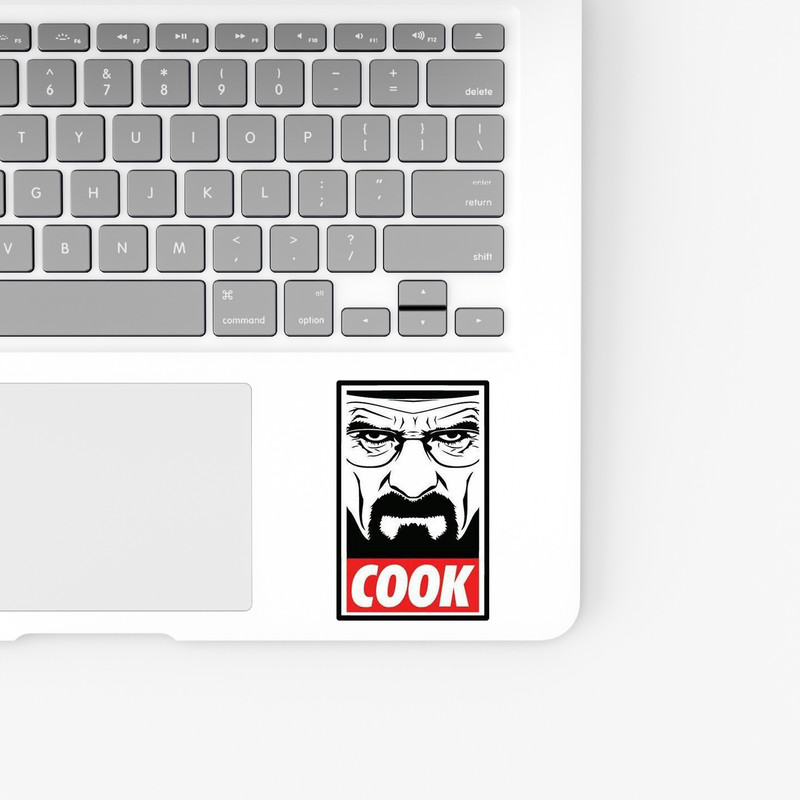 استیکر لپ تاپ و موبایل بووم طرح سریال Breaking Bad مدل Cook کد WR2