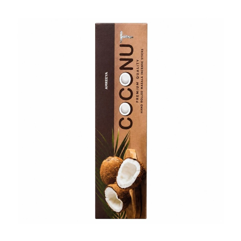 عود دست‌ساز آمریا مدل نارگیل Coconut رایحه نارگیل بسته 30 عددی