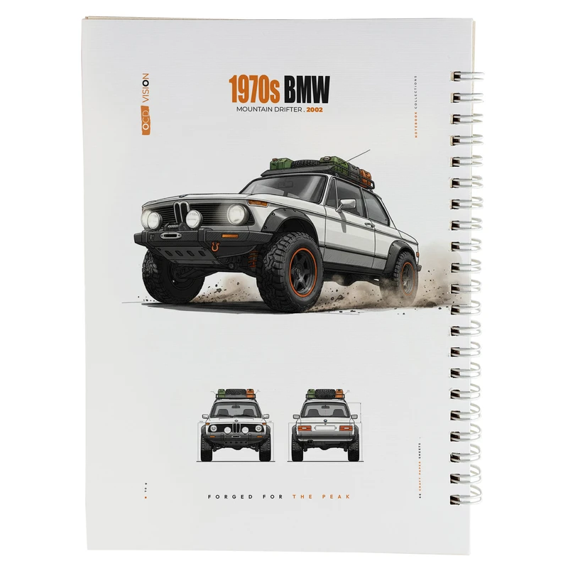 دفتر طراحی 60 برگ مدل ماشین داکار