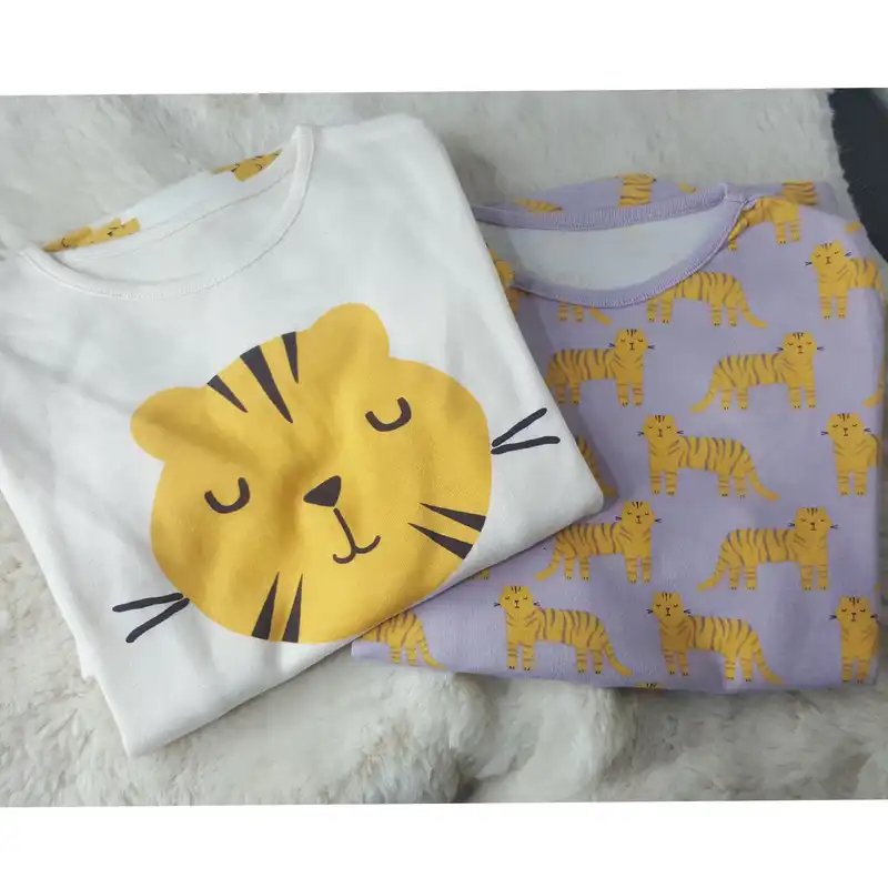 ست تی شرت و شلوار بچگانه جورج مدل tiger مجموعه دو عددی