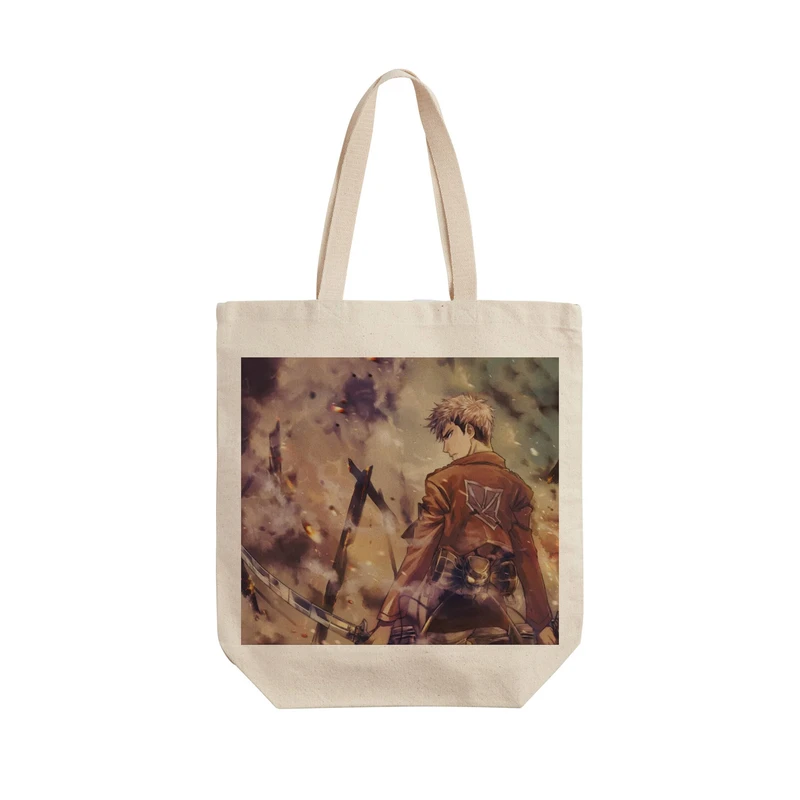 ساک خرید ترمه طراحان ایده مدل Attack on Titan کد strm0378 - L