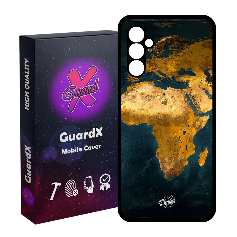 کاور گارد ایکس طرح Map مدل Glass10291 مناسب برای گوشی موبایل سامسونگ Galaxy A24/A24 4G/M34 5G