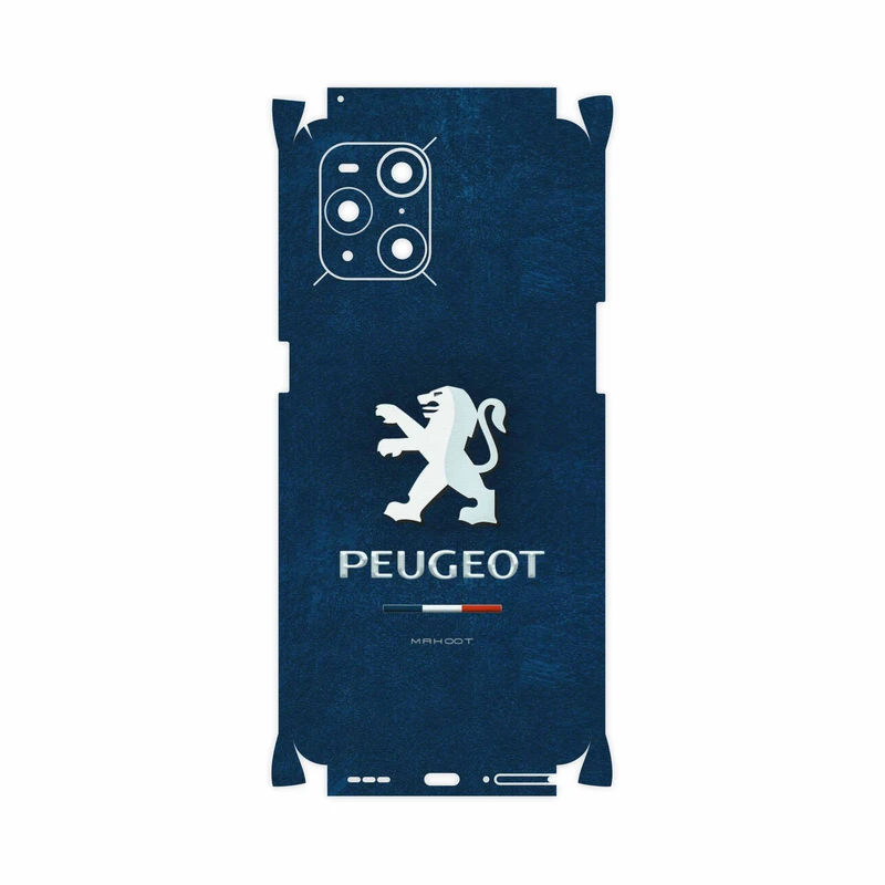 برچسب پوششی ماهوت مدل Peugeot-Logo-FullSkin مناسب برای گوشی موبایل اپو Find X3 Pro