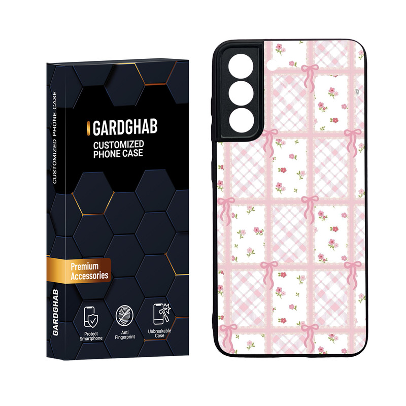 کاور گارد قاب مدل دور ژله ای پشت گلس دخترانه مناسب برای گوشی موبایل سامسونگ Galaxy S21 FE